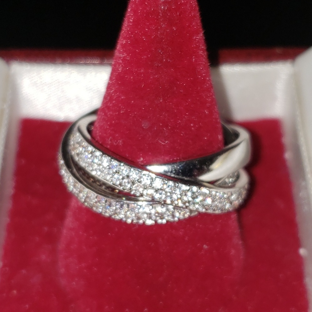 Sz 10 womans ring costume 3 rings in 1